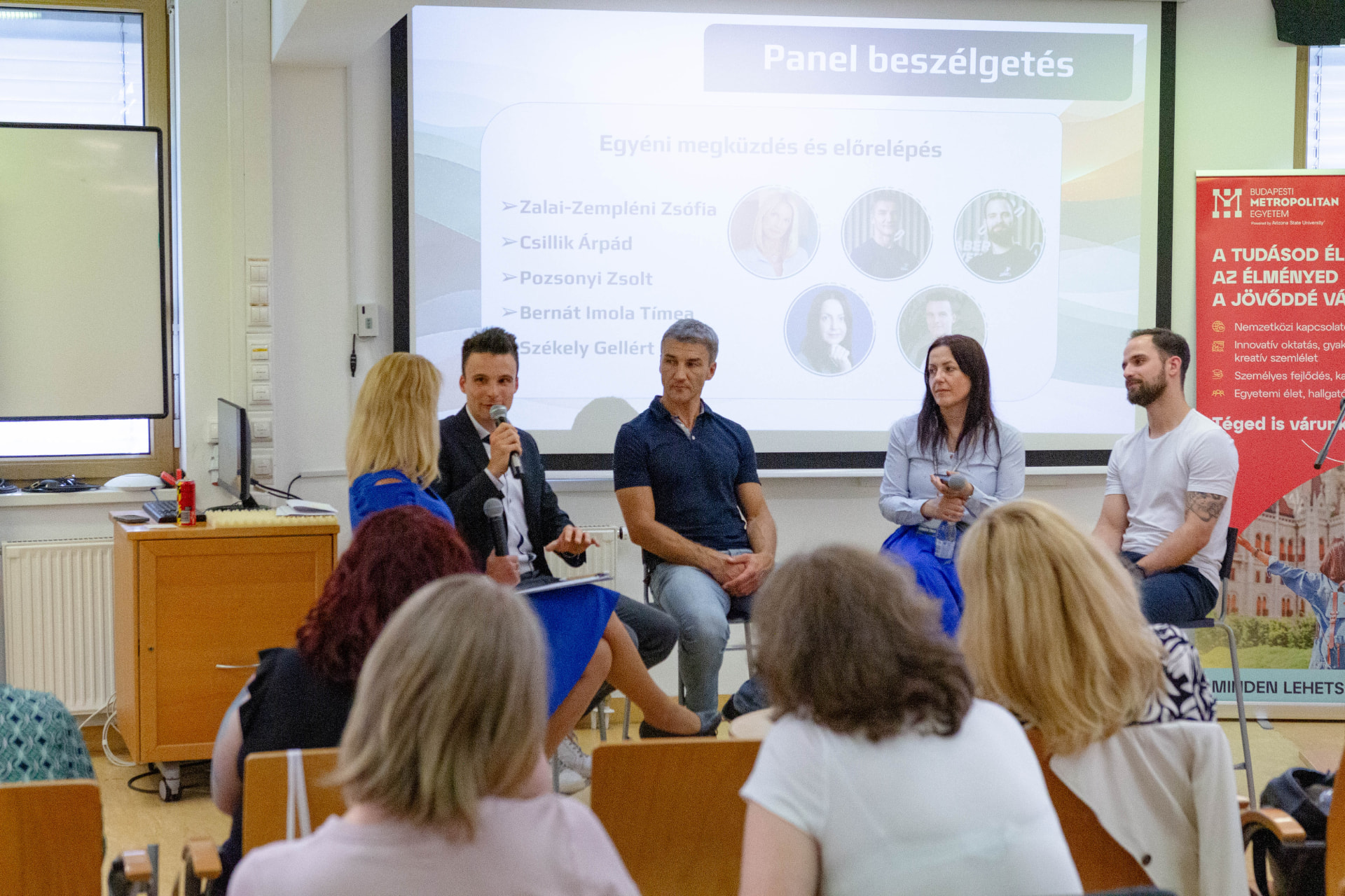 Panelbeszélgetés az egyéni megküzdésről és előrelépésről a Jövőnek van Jövője Summiton